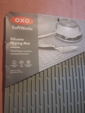 OXO SoftWorks Silicone Drying Mat - Olive Green